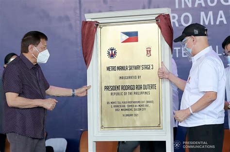 President Duterte inaugurates Skyway Stage 3 project.